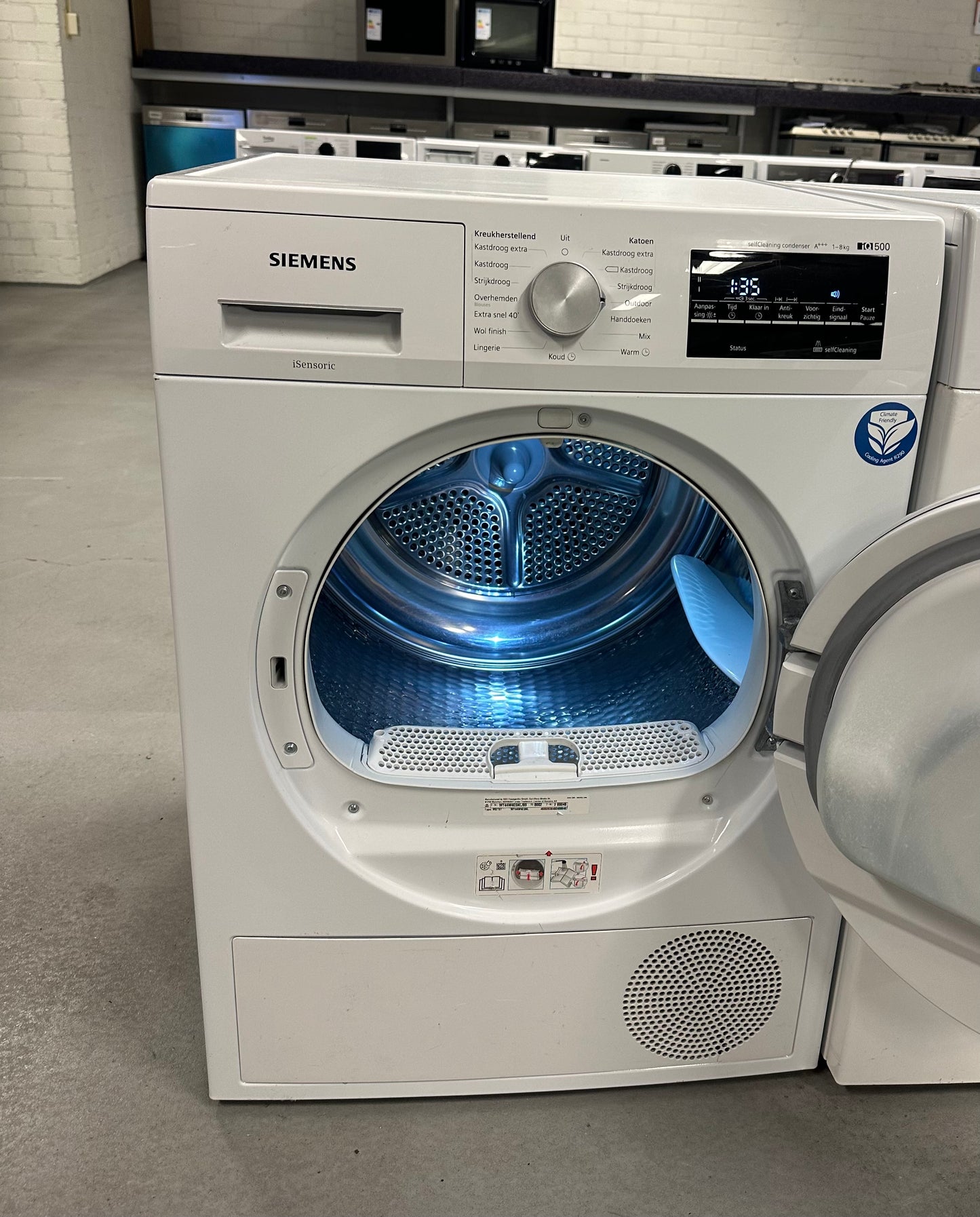 SIEMENS IQ500 8KG WARMTEPOMPDROGER VRIJSTAAND