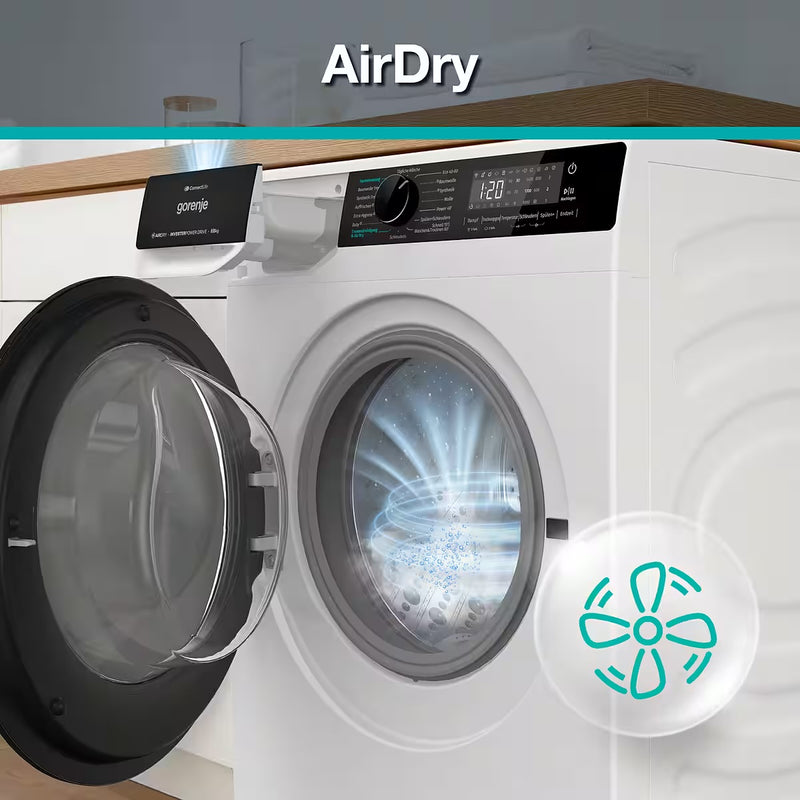 GORENJE || SteamTech || Was-droogcombinatie || 8KG || WiFi || AllergySteam || PowerJetWash || WD2PA854ADW