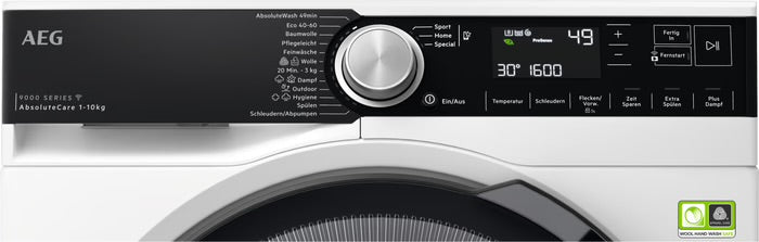 AEG 9000 || 10KG || Wasmachine || A-30% || 1600T || WiFi || ProSteam || SoftWater || LR9W80600
