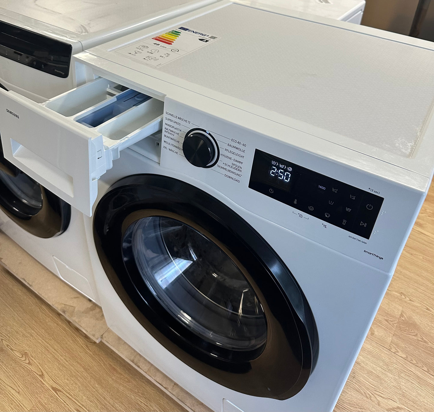 SAMSUNG SET WASMACHINE + WARMTEPOMPDROGER 11KG / 8KG VRIJSTAAND VOORLADER