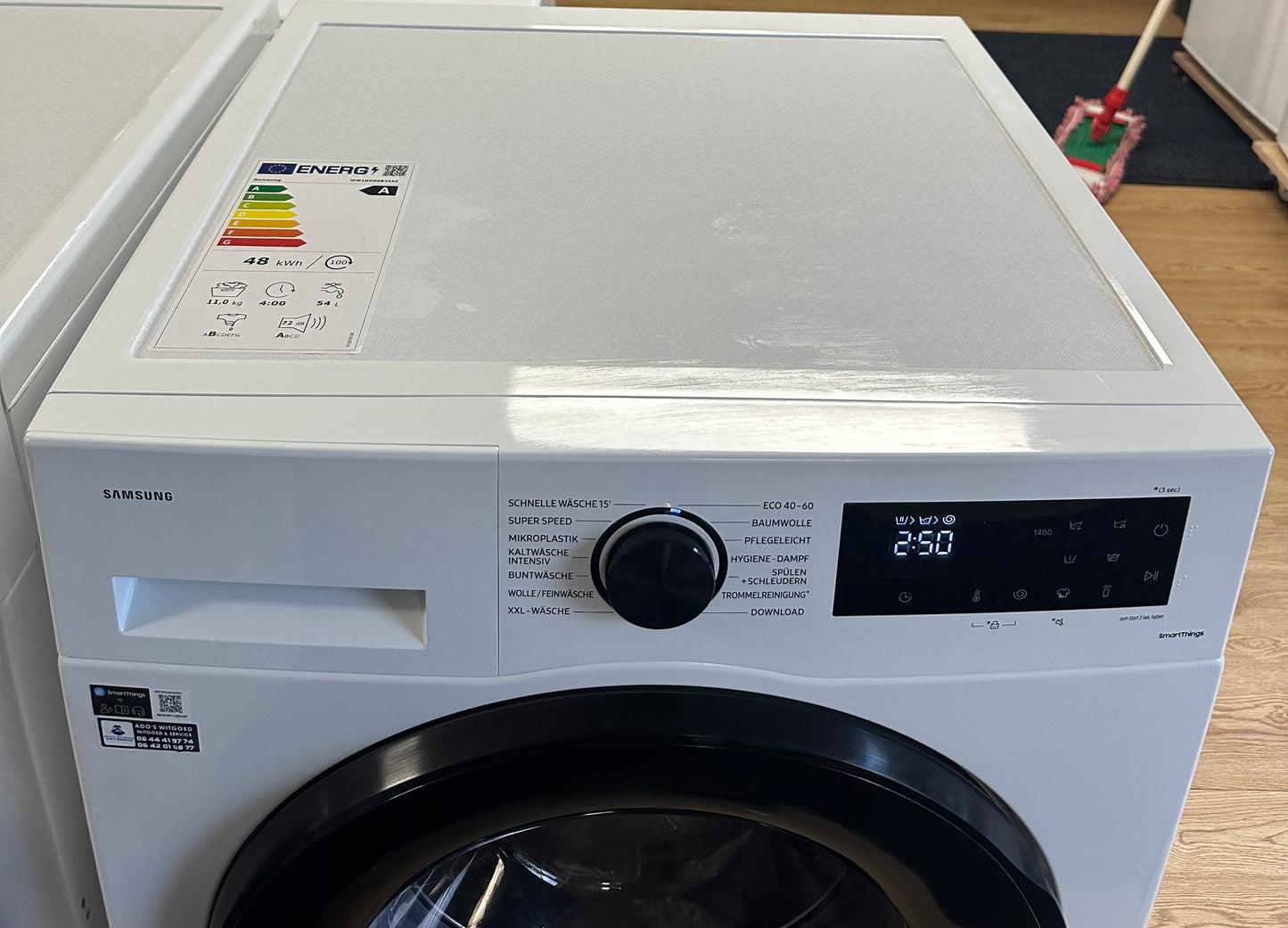SAMSUNG SET WASMACHINE + WARMTEPOMPDROGER 11KG / 8KG VRIJSTAAND VOORLADER