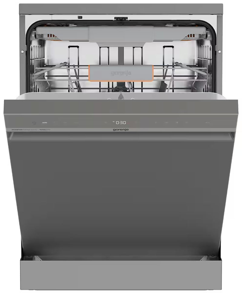 GORENJE || RVS || VAATWASSER || VRIJSTAAND || 16 COUVERTS || WiFi || AutoOpen || PowerDrive || TotalDry || GS673A96X ||