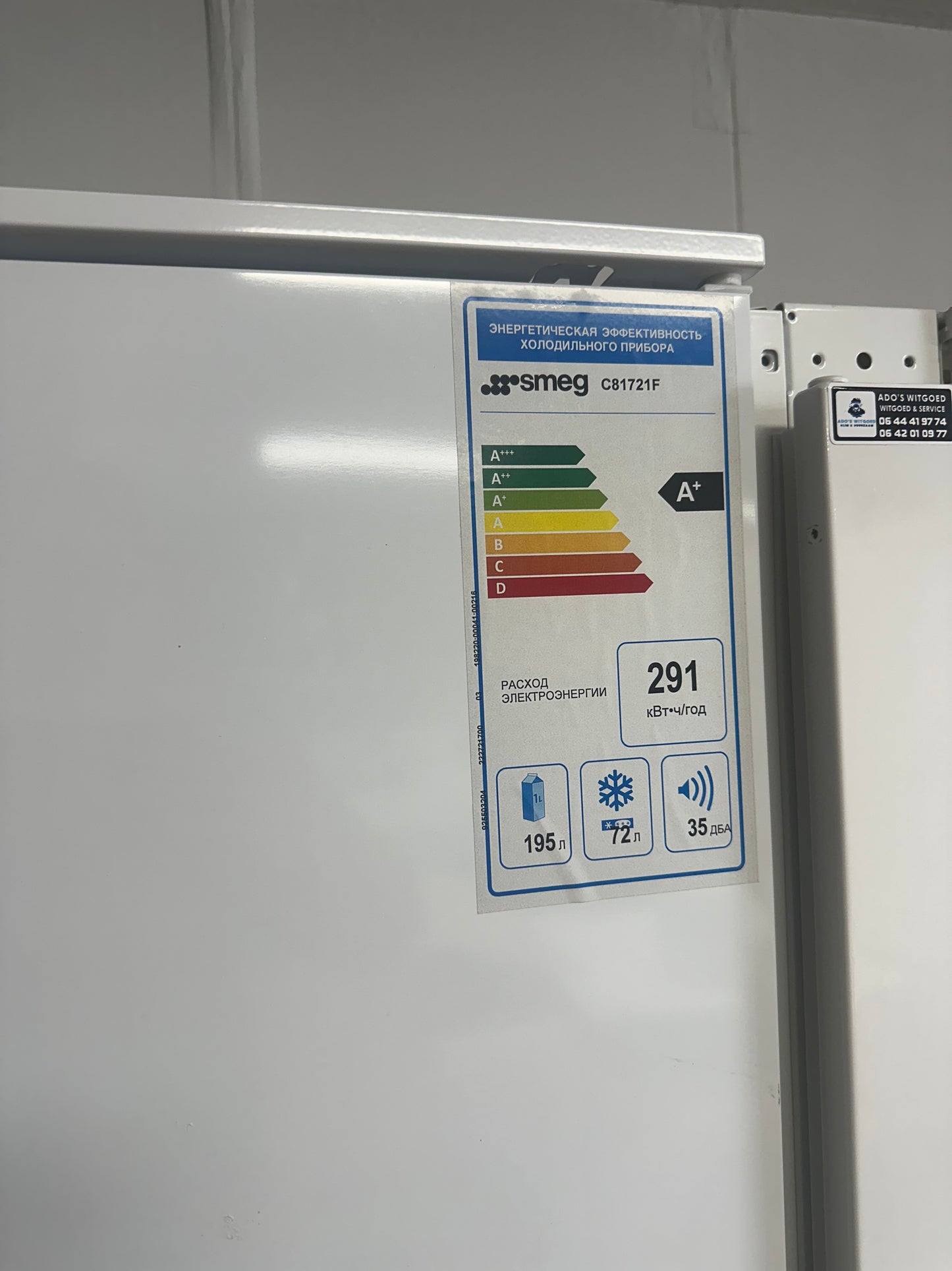 SMEG C81721F 178CM Inbouw koelvriescombinatie