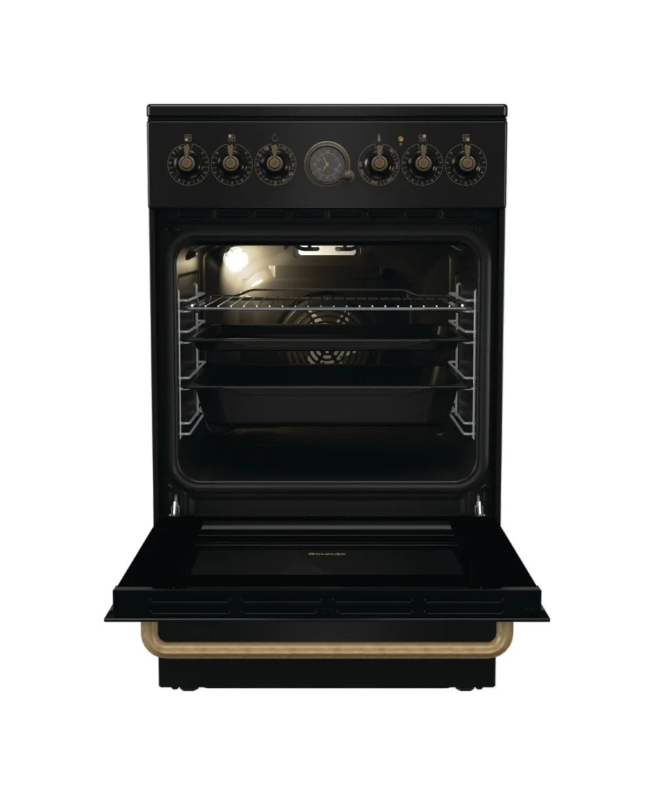GORENJE GECS5B70CLB 50CM – 4 ELEKTRISCHE ZONES / ELEKTRISCHE OVEN – zwart