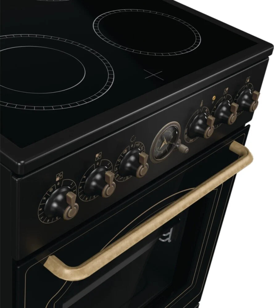 GORENJE GECS5B70CLB 50CM – 4 ELEKTRISCHE ZONES / ELEKTRISCHE OVEN – zwart