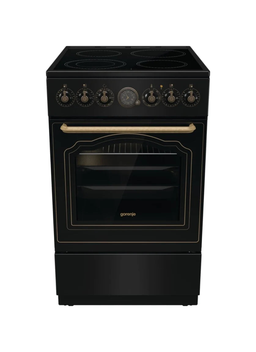 GORENJE GECS5B70CLB 50CM – 4 ELEKTRISCHE ZONES / ELEKTRISCHE OVEN – zwart