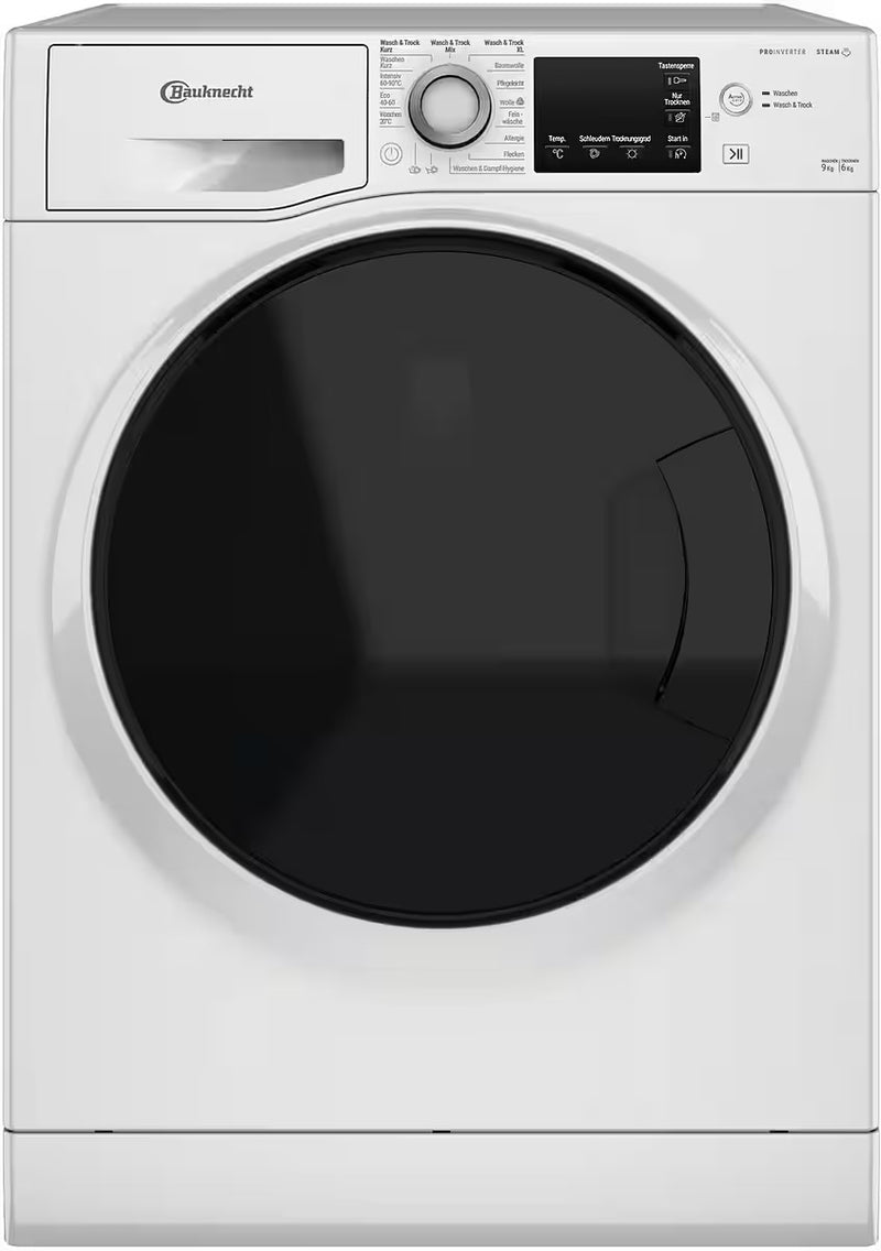 BAUKNECHT || 9KG || Was-droogcombinatie || Stoom || ActiveCare || WT Super Eco 96S 41 N