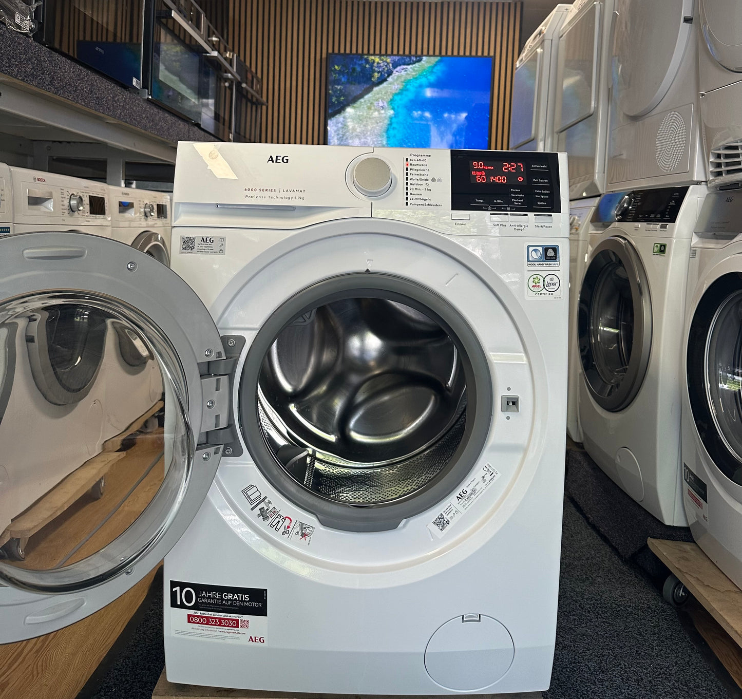 AEG 6000 SERIES PROSENSE 9KG WASMACHINE L6FB49VFL