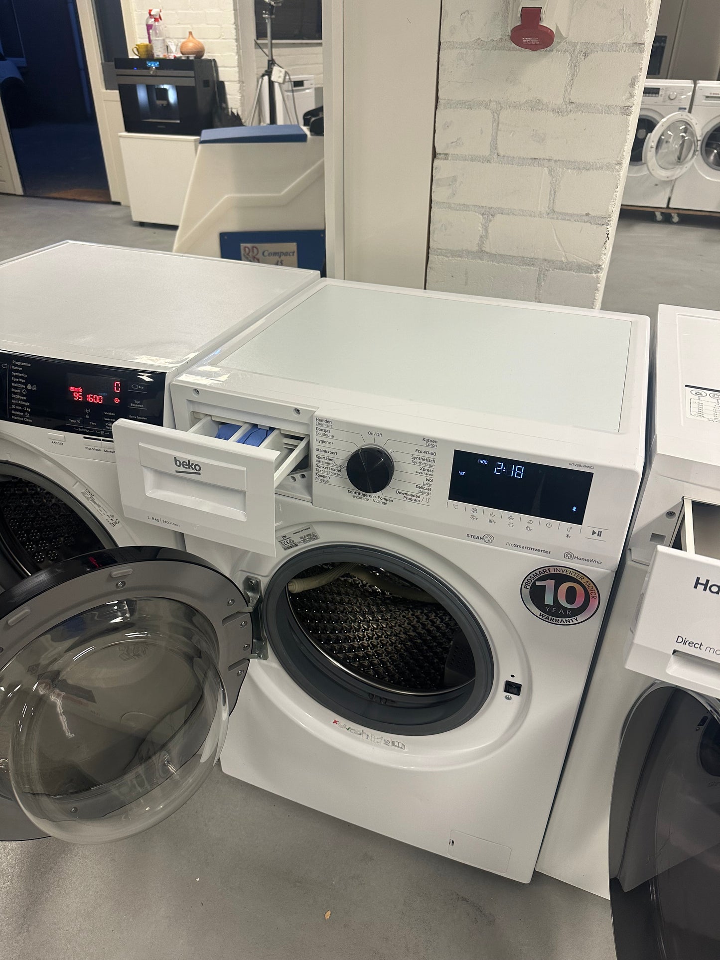 BEKO HomeWhiz 8KG WASMACHINE VOORLADER VRIJSTAAND