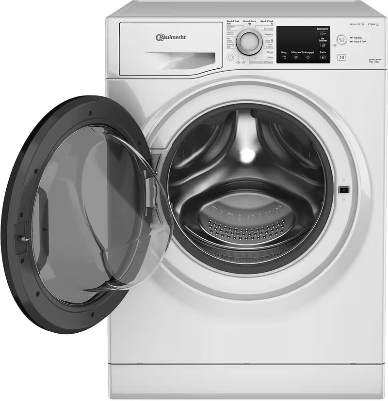 BAUKNECHT || 9KG || Was-droogcombinatie || Stoom || ActiveCare || WT Super Eco 96S 41 N
