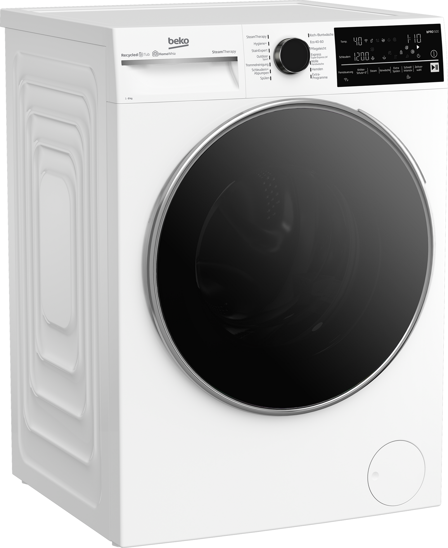 BEKO B5WFT78410W 8KG WASMACHINE VRIJSTAAND VOORLADER A