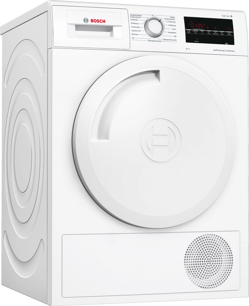 BOSCH || SERIE 6 || 8KG || WARMTEPOMPDROGER || Self Cleaning Condensor || antiVibration ||