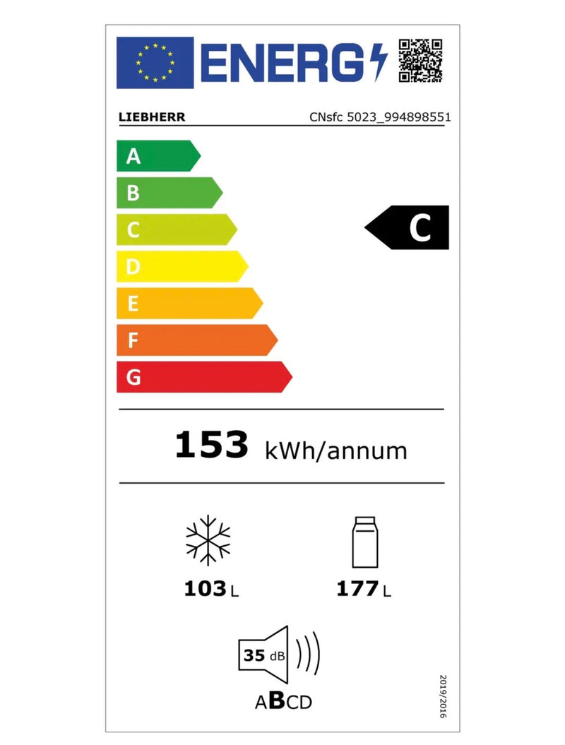 LIEBHERR || NoFrost || Koelkast || Koelvriescombinatie || 348L || DuoCooling || CNsfc 5023 Plus