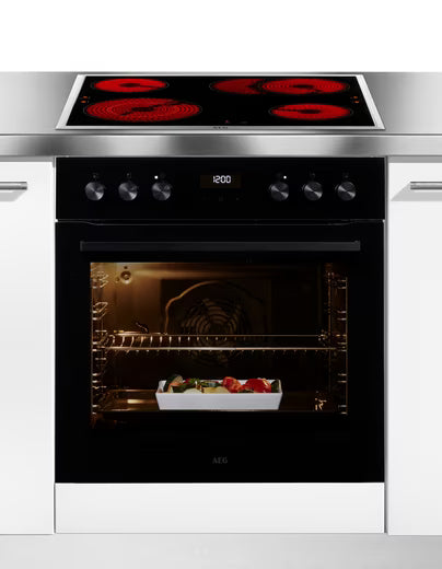 AEG 5000 || Inbouw|| Fornuis|| Oven + Kookplaat|| 60CM || 72L || MaxiKlasse || Aqua Clean || HH25HSB