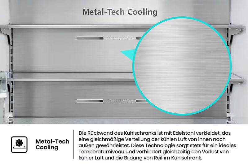 HISENSE || Side-by-side || 80CM || Koelkast || No Frost || MultiDoor || Dual Tech || WiFi || RQ5P470SY