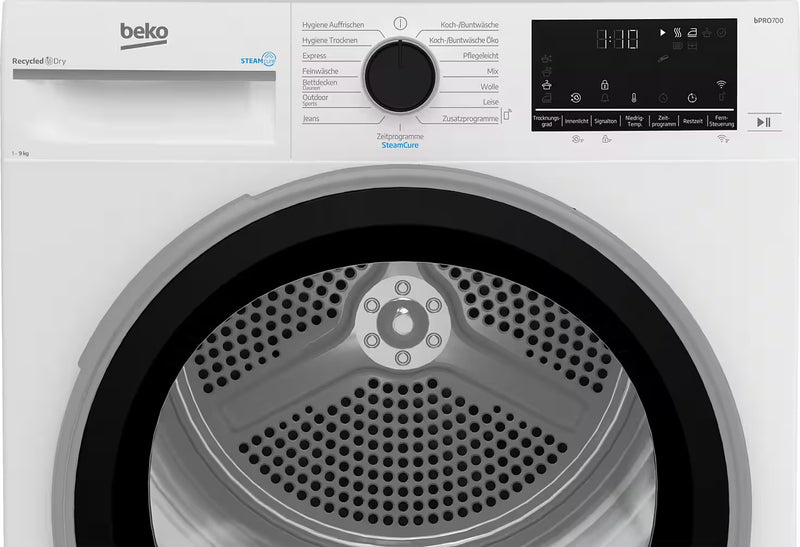 BEKO || 9KG || Warmtepompdroger || WiFi || ProSmart™ || A || SteamCure || EcoGentle || B7T89209