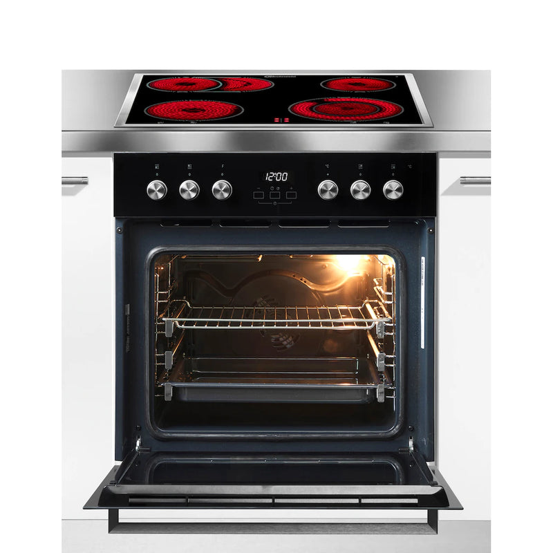 BAUKNECHT || Inbouw || Fornuis || Oven-kookplaatset || 65L || Hydrolyse || PowerHetelucht || HVS5 TH8VS3 ES