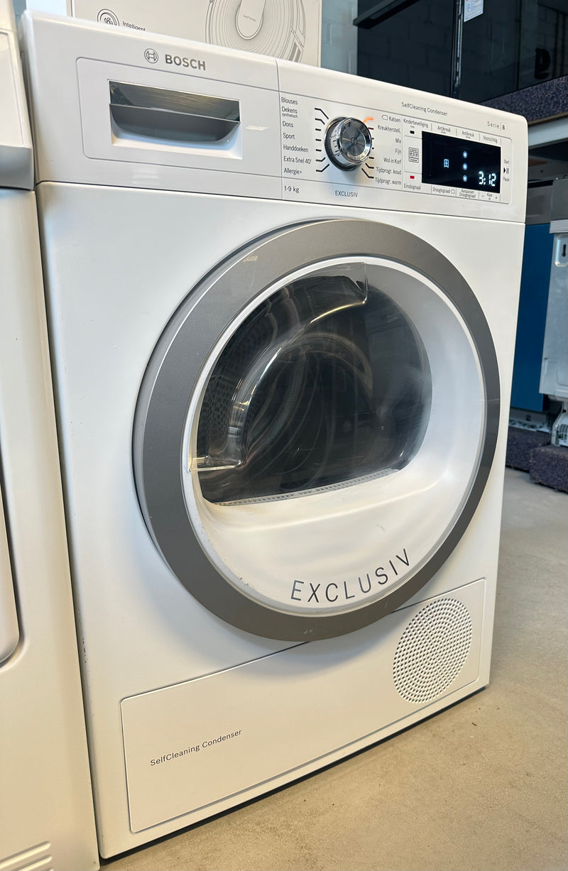 BOSCH || SERIE 8 || 9KG || WARMTEPOMPDROGER || VOORLADER || SELF CLEANING || AutoDry ||
