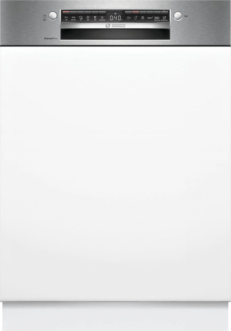 BOSCH || Serie 4 || Vaatwasser || Half Geintegreerde inbouw || HomeConnect || EfficientDry || 14 Couverts || SMI4EVS08E