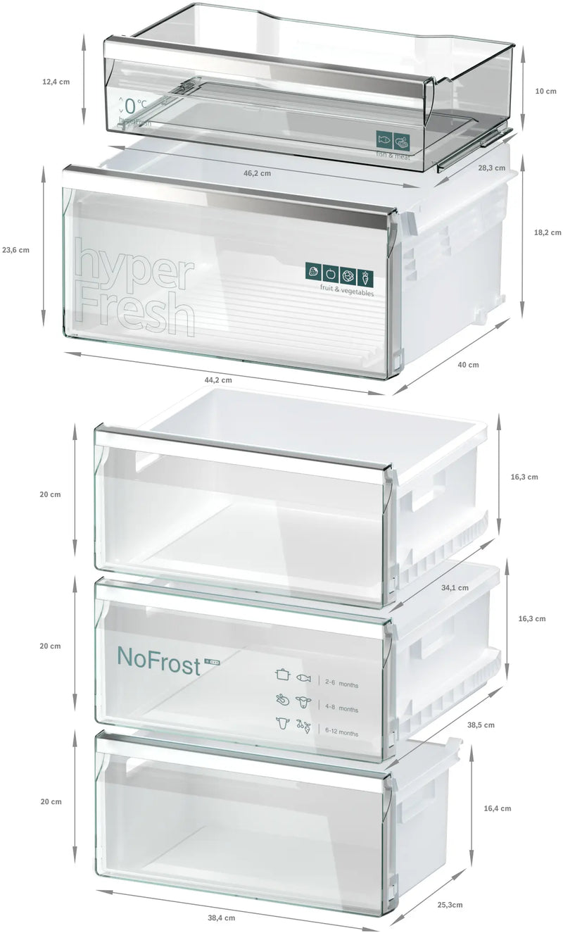 SIEMENS || IQ500 || Koelvriescombinatie || Koelkast || NoFrost || 363L || A || KG39NAIAU