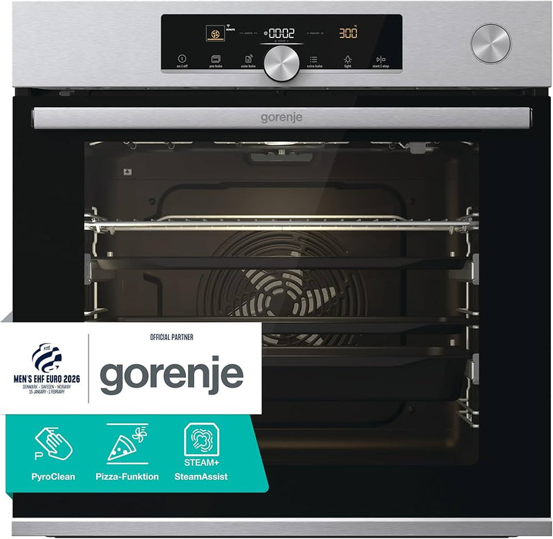 GORENJE || INBOUW OVEN || 60CM || STOOM || 77L || WIFI || PYROLYSE || BPSA 6747 ||