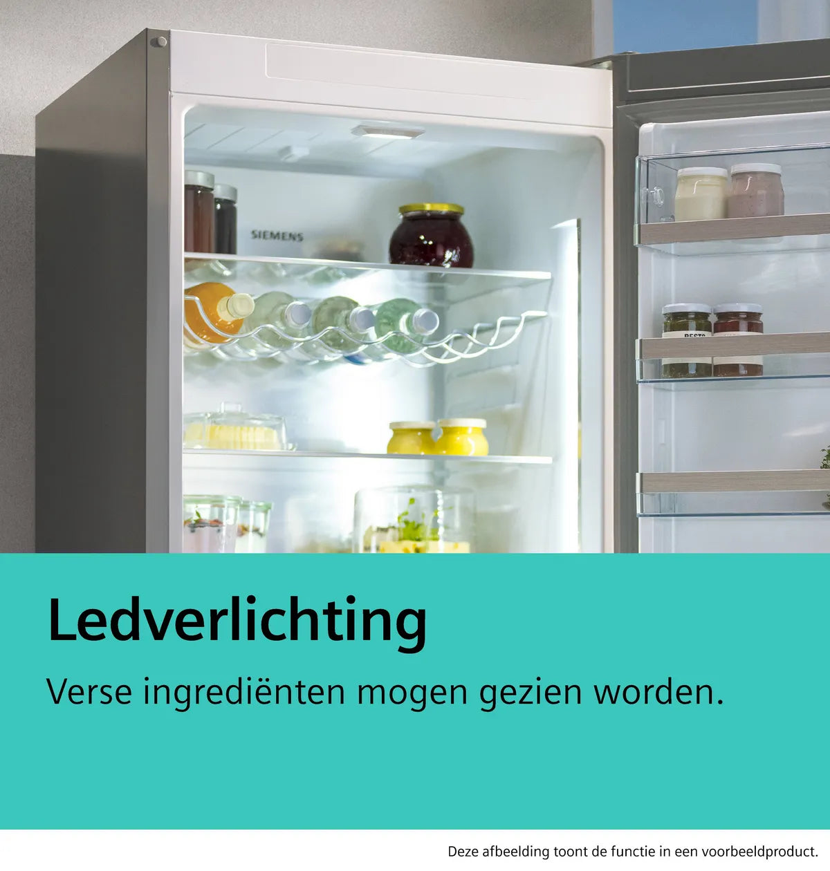 SIEMENS KI32LNSE0 102CM INBOUW KOELKAST MET VRIESVAK SLEEPDEUR