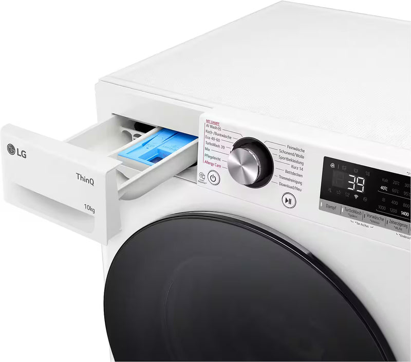 LG || ThinQ || 10KG || Wasmachine || Steam || WiFi || TurboWash 360 || F4WR700Y