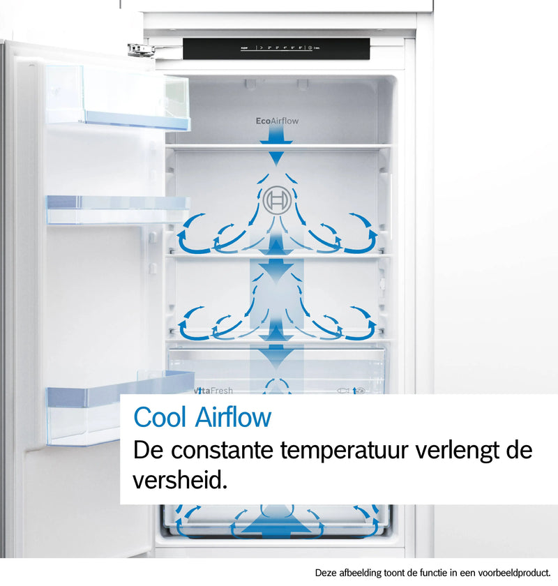 BOSCH || Serie 6 || Inbouw || Koelkast || VitaFresh XXL || 122CM || SoftClose || EcoAirFlow || 27dB || KIL42ADD1