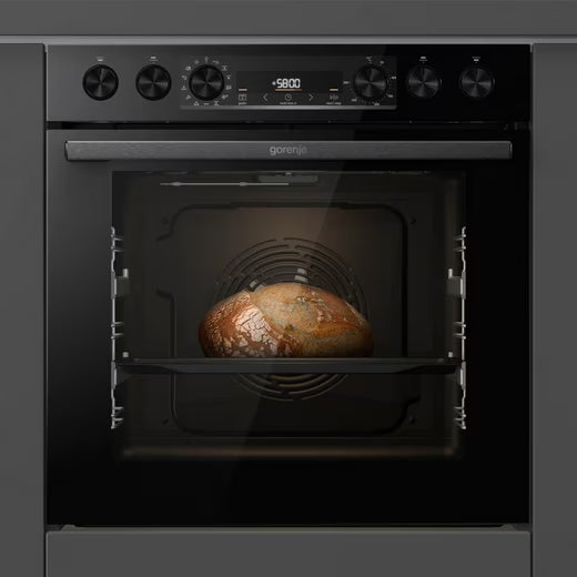 GORENJE || 77L || Inbouw || Fornuis || Oven-inductiekookplaat set || 60CM || GentleBake || AirFry || FrozenBake || PerfectGrill || BCSI737DBGOT