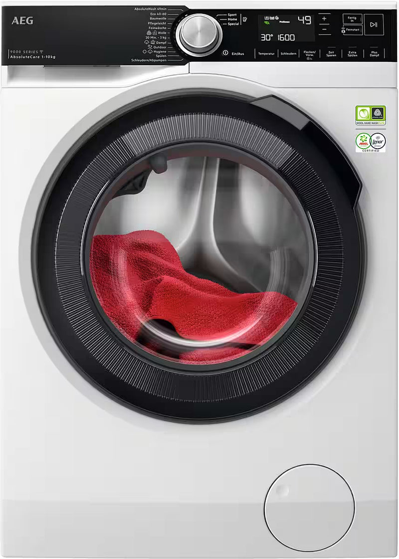 AEG 9000 || 10KG || Wasmachine || A-30% || 1600T || WiFi || ProSteam || SoftWater || LR9W80600