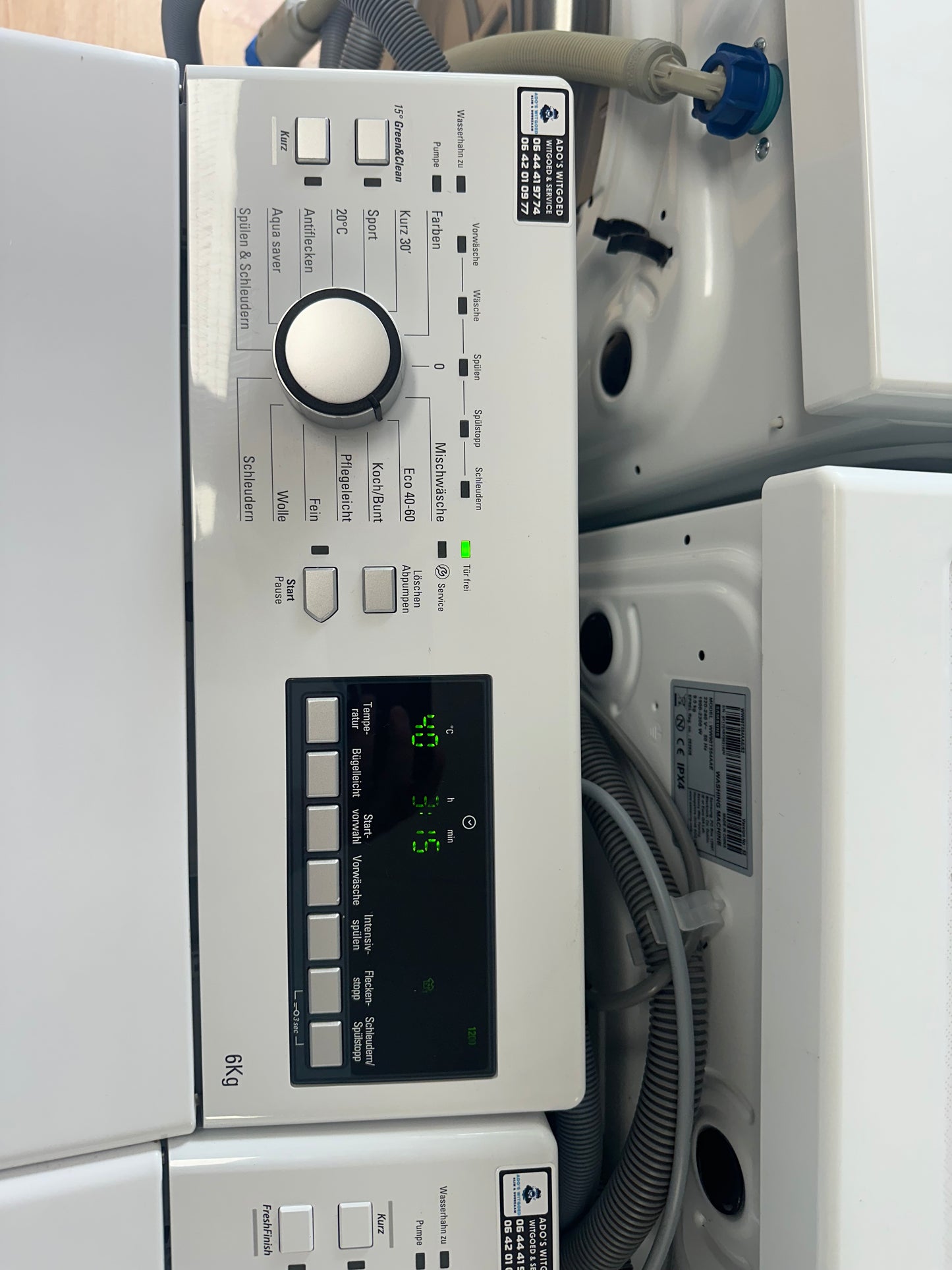 BAUKNECHT VRIJSTAANDE BOVENLADER WASMACHINE 6KG WAT6313C