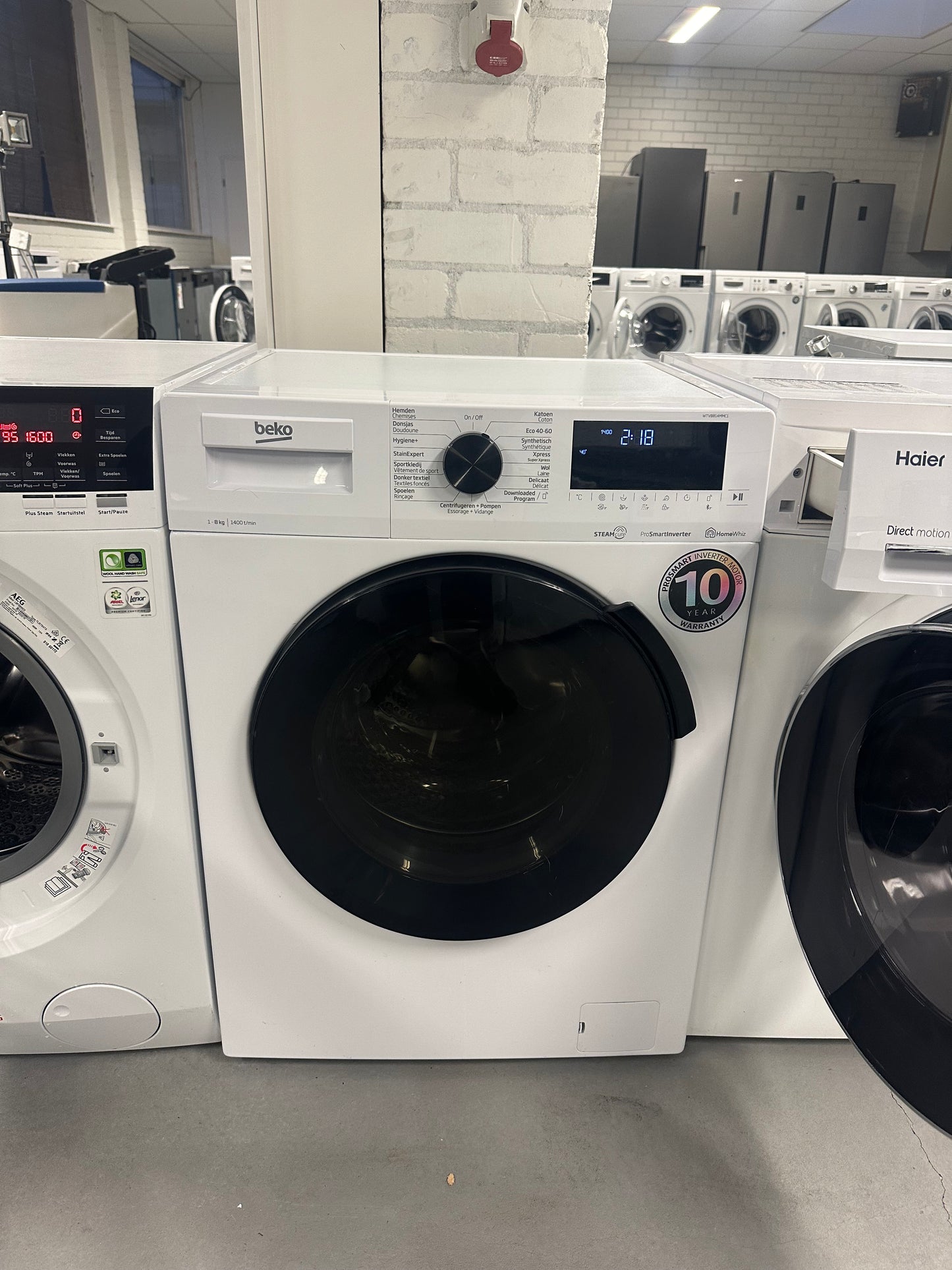 BEKO HomeWhiz 8KG WASMACHINE VOORLADER VRIJSTAAND