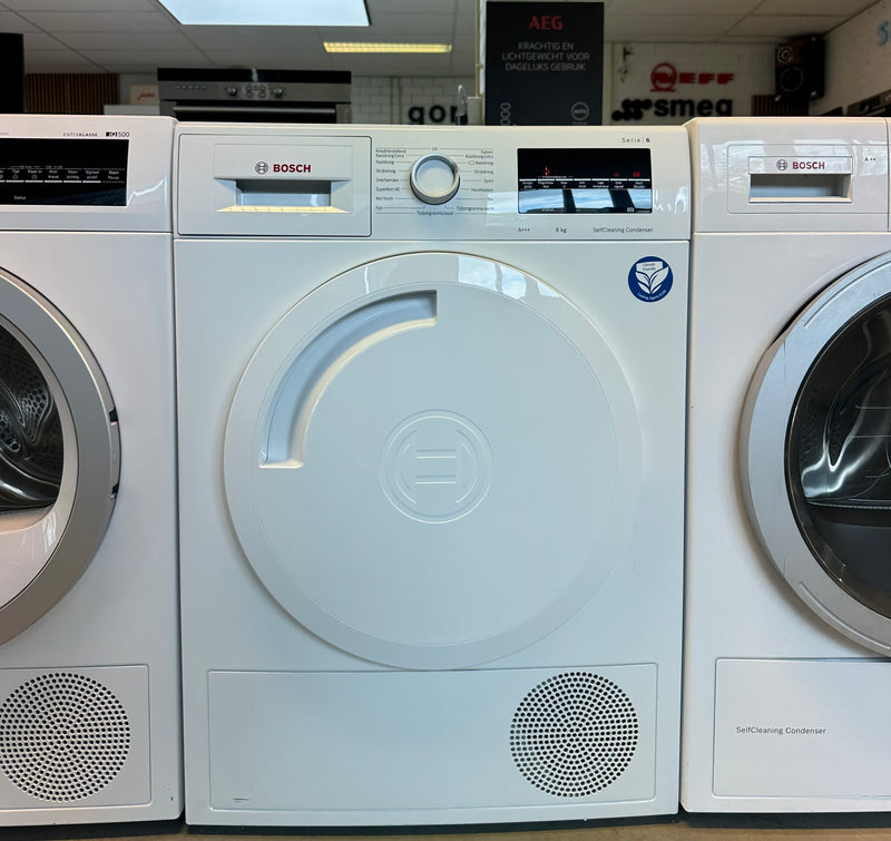 BOSCH || SERIE 6 || 8KG || WARMTEPOMPDROGER || Self Cleaning Condensor || antiVibration ||
