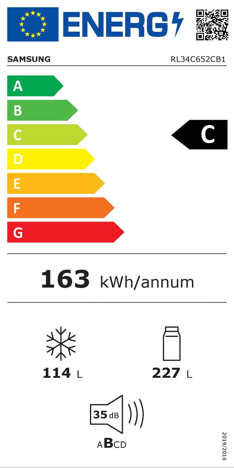 SAMSUNG || 7300 Serie || No Frost+ || Koelkast || Koelvriescombinatie || SpaceMax™ || Waterdispenser || WiFi || RL34C652CB1