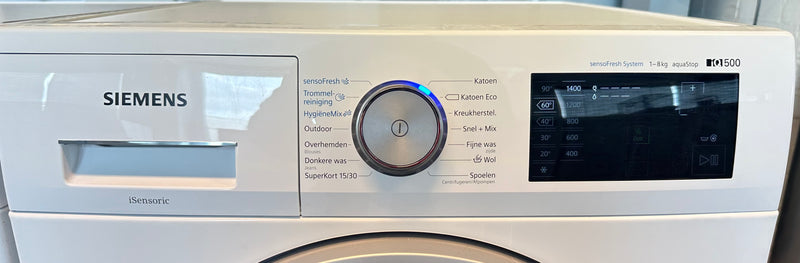 SIEMENS || IQ500 || 8KG || WASMACHINE || SensoFresh || iQdrive || speedPack L ||