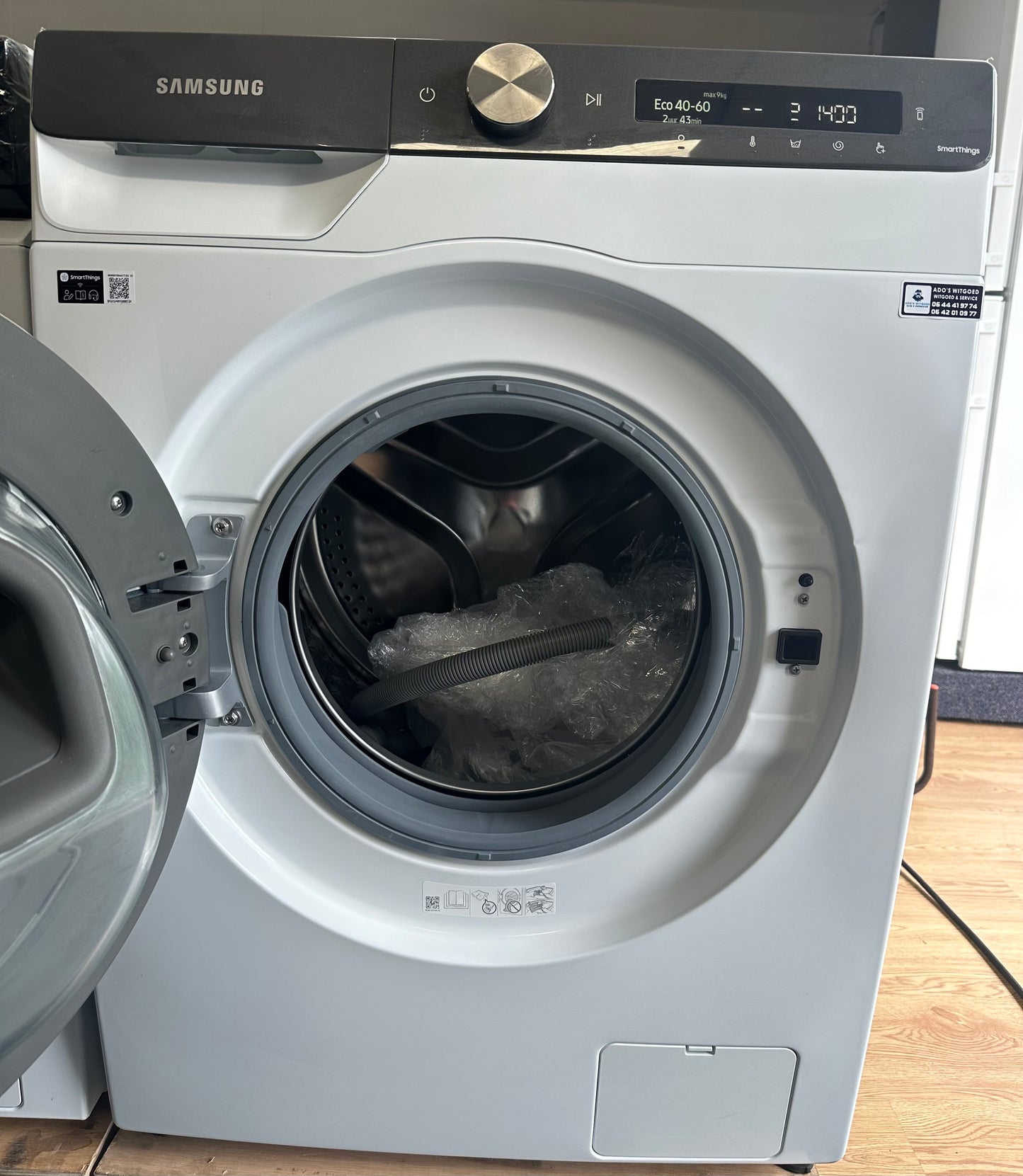 SAMSUNG 9KG WASMACHINE VOORLADER WW90T554ATT