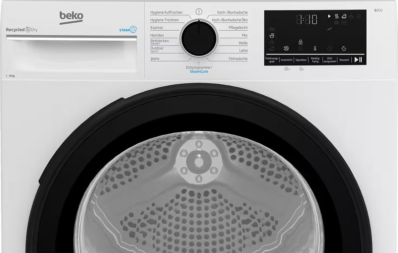 BEKO || 8KG || Warmtepompdroger || AquaWave || EcoGentle || B3TO82C9W