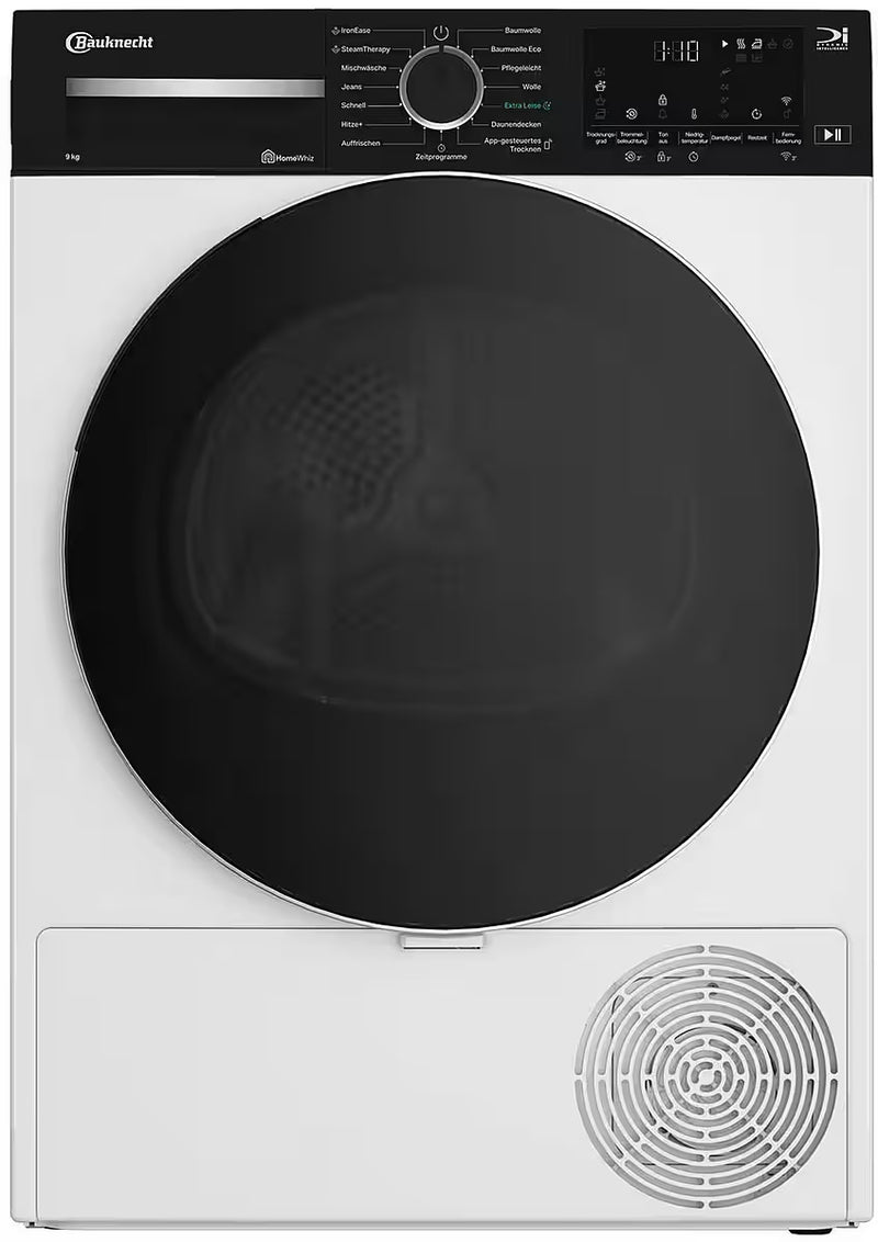 BAUKNECHT || 9KG || Warmtepompdroger || A || IronEase || A-Noise || WiFi || AdaptiveDry || BT 97A WB ||