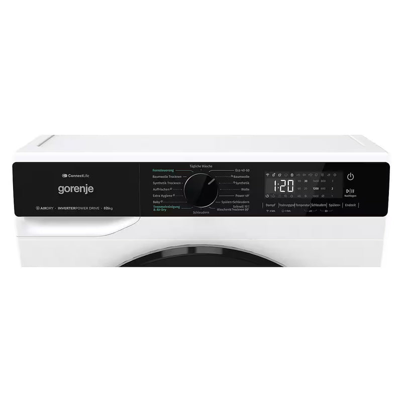 GORENJE || SteamTech || Was-droogcombinatie || 8KG || WiFi || AllergySteam || PowerJetWash || WD2PA854ADW
