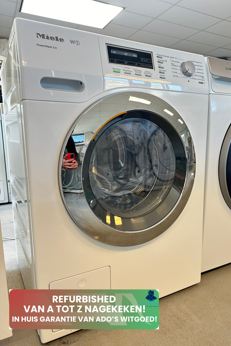 MIELE || W1 || POWERWASH 2.0 ||8KG || 1600T || WASMACHINE ||VRIJSTAAND || VOORLADER || CapDosing ||
