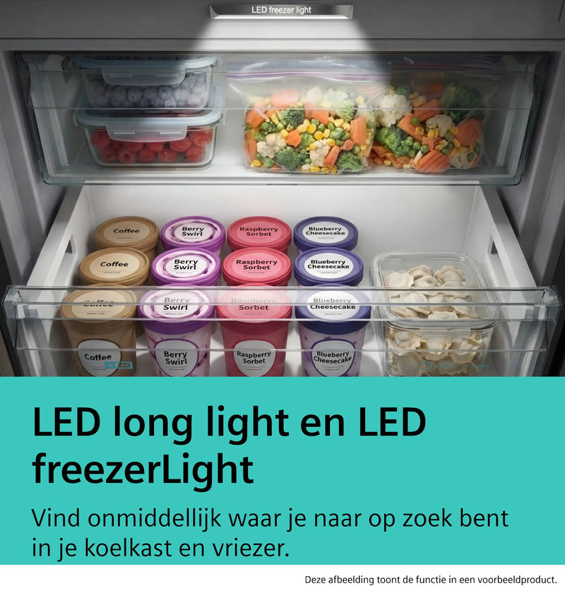 SIEMENS || IQ500 || Koelvriescombinatie || Koelkast || NoFrost || 363L || A || KG39NAIAU