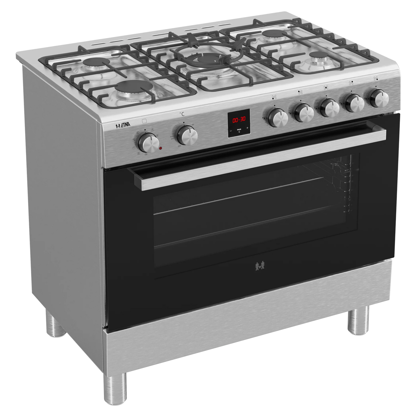 ETNA FG190RVS GASFORNUIS 90CM 5PITS