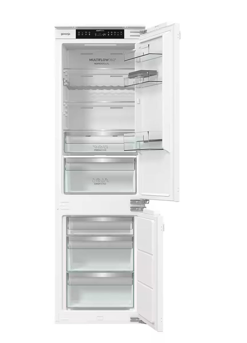 GORENJE || 178CM || Inbouw || Koelvriescombinatie || NoFrostDual || WiFi || Deur-op-Deur || AdaptTech || FreshZone || NRKI517C62WF
