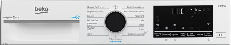BEKO || 9KG || Warmtepompdroger || WiFi || ProSmart™ || A || SteamCure || EcoGentle || B7T89209