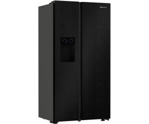 BAUKNECHT || SIDE-BY-SIDE || KOELKAST || NO FROST || 578L || AUTO ICE MAKER || SBS IW E90 Pearl BLACK ||