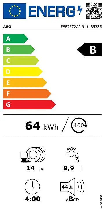 AEG || Inbouw || Vaatwasser || Volledig Integreerbaar || ComfortLift || MaxiFlex || QuickSelect || FSE7572AP