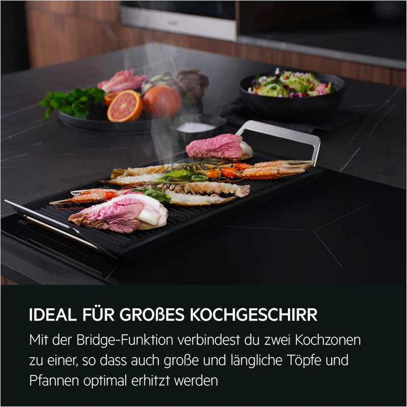 AEG 6000 || 80CM || Flex || Inductiekookplaat || Hob²Hood® || DoubleBridge || TK85IM0FRB