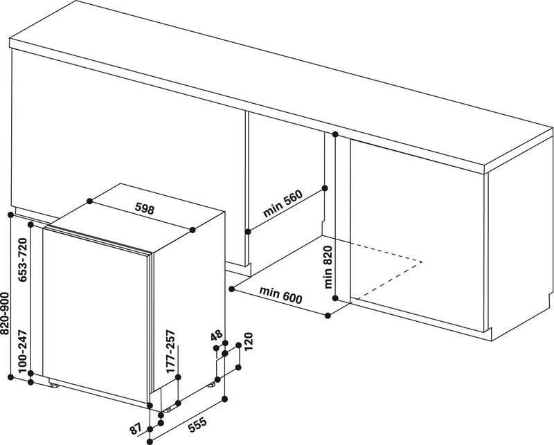 BAUKNECHT || VOLLEDIG INTEGREERBAAR || VAATWASSER || INBOUW || 14 COUVERTS || OBIC ECOSTAR 5320 ||