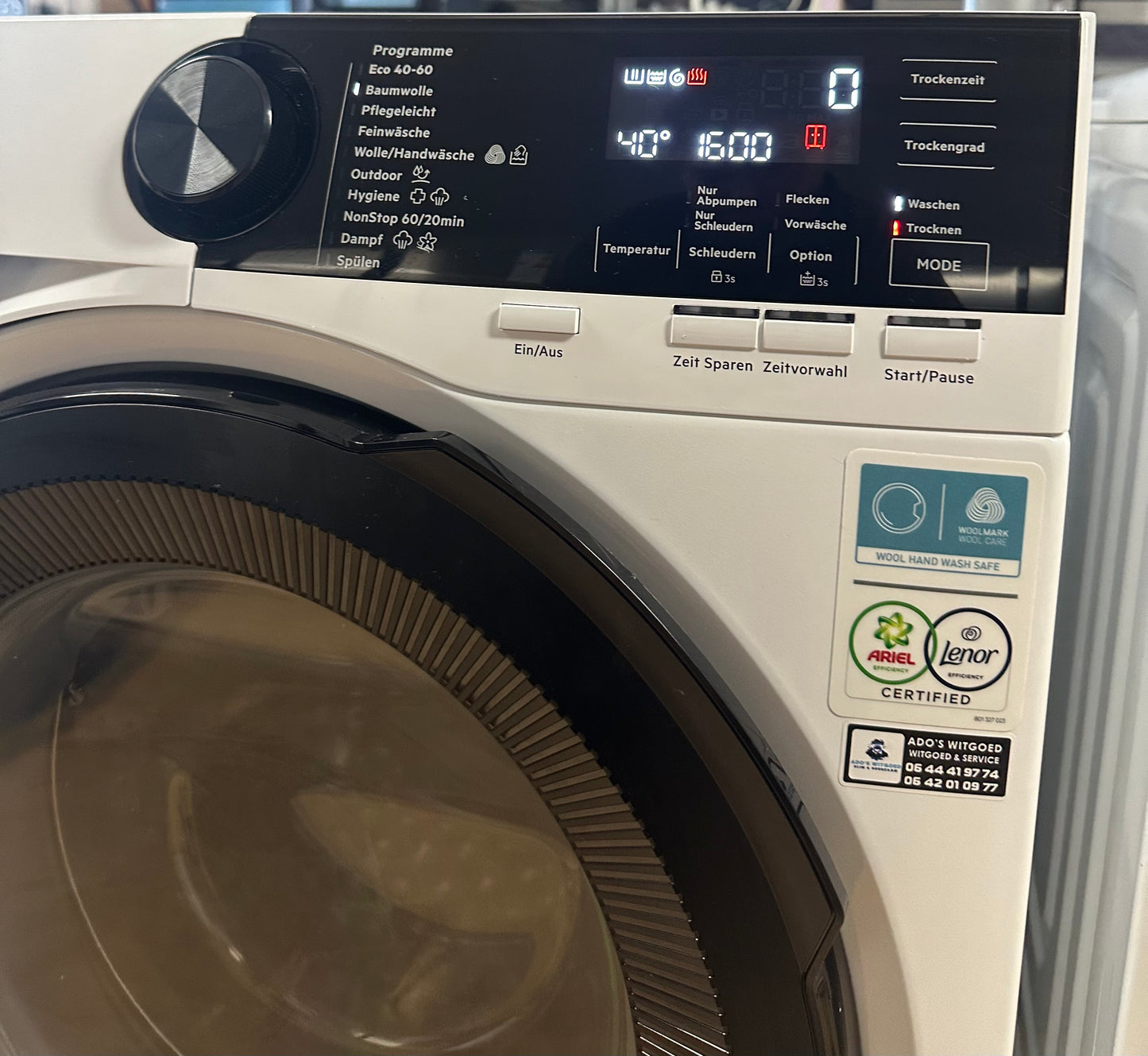 AEG 7000 Series ProSTEAM LWR7F65605 10KG / 6KG Was-Droogcombinatie