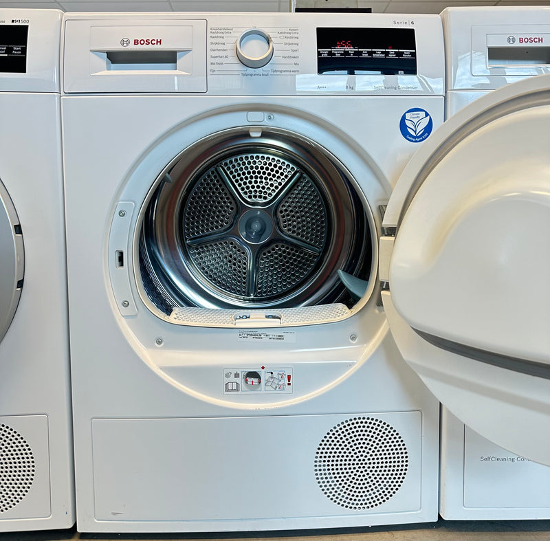 BOSCH || SERIE 6 || 8KG || WARMTEPOMPDROGER || Self Cleaning Condensor || antiVibration ||